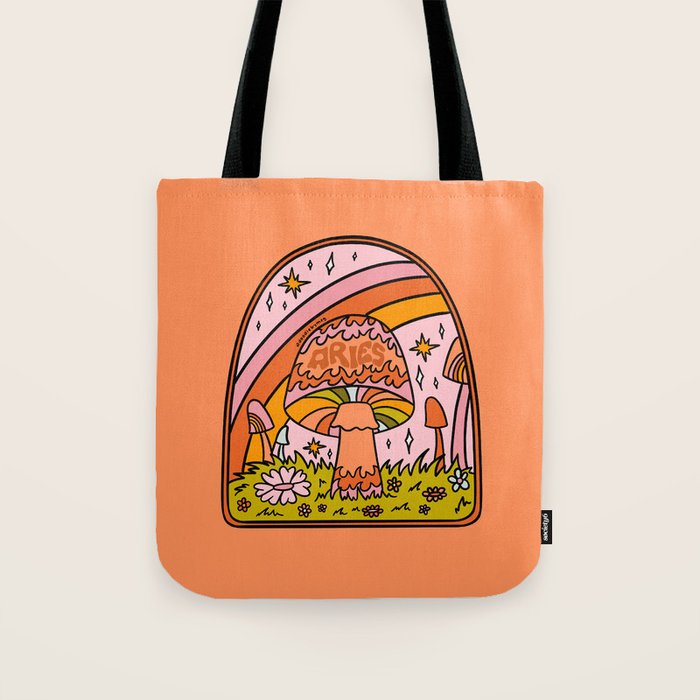 Aries Mushroom Tote Bag Gallery Image 1