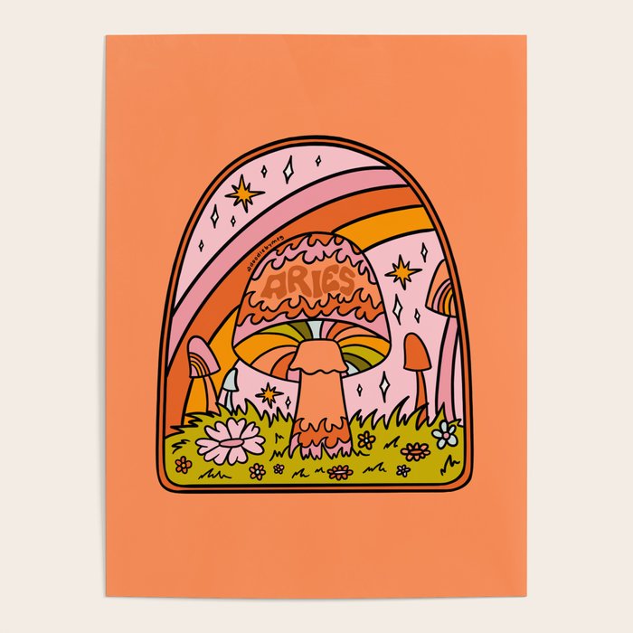 Aries Mushroom Poster Gallery Image 4