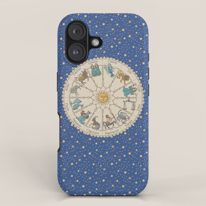 Vintage Astrology Zodiac Wheel iPhone Case Gallery Image 1