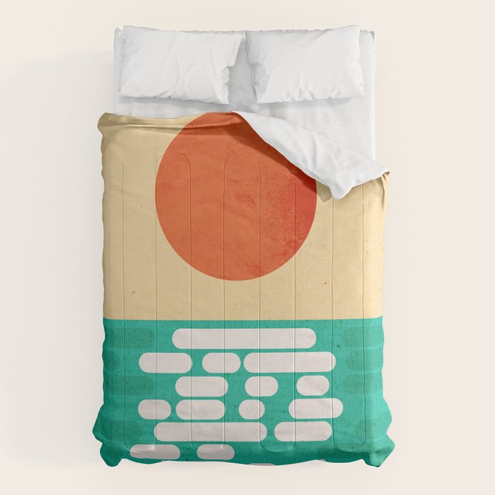 Sun over the sea Comforter Gallery Image 6