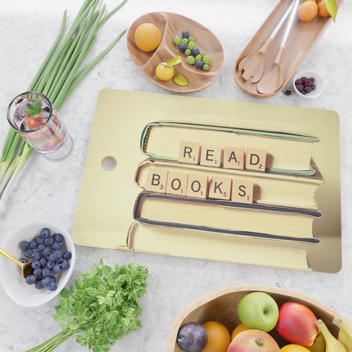 Read Books Cutting Board Gallery Image 2