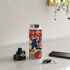 Ningxia Blue Dragon Red Background Rug Print Water Bottle Gallery Image 4