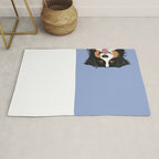 Australian Shepherd cute pastel aussie owner gifts must haves for dog person customized pet portrait Rug Gallery Image 1