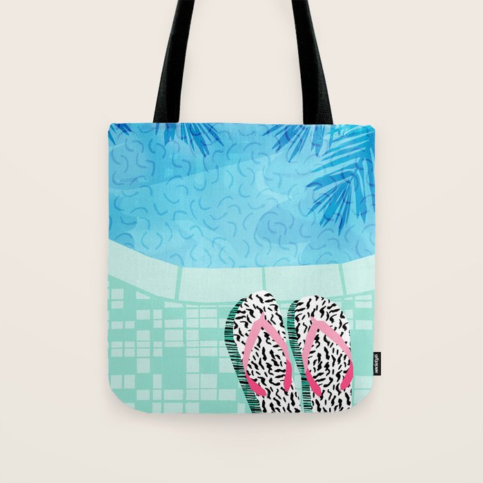 Go Time - resort palm springs poolside oasis swimming athlete vacation topical island summer fun Tote Bag Gallery Image 1