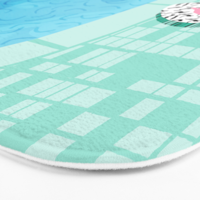 Go Time - resort palm springs poolside oasis swimming athlete vacation topical island summer fun Bath Mat Gallery Image 3