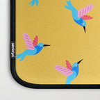 Hummingbirds on Yellow Pattern Laptop Sleeve Gallery Image 3
