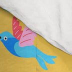 Hummingbirds on Yellow Pattern Comforter Gallery Image 4