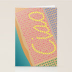 Ciao / Hello Italy Beach Umbrellas - Aerial Italian Stationery Card Gallery Image 2