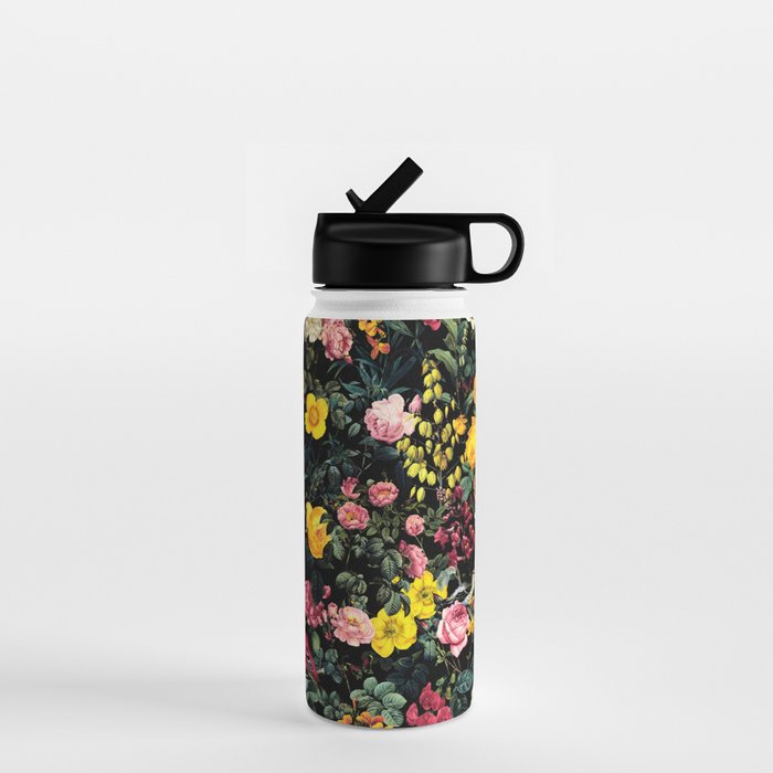 Floral and Birds Pattern Water Bottle Gallery Image 1