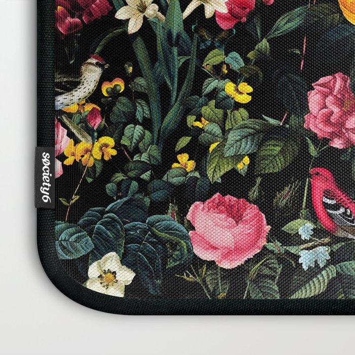 Floral and Birds Pattern Laptop Sleeve Gallery Image 3