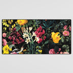Floral and Birds Pattern Desk Mat Gallery Image 3