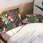 Floral and Birds Pattern Pillow Sham Gallery Image 2
