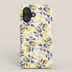 Mediterranean lemon branch pattern iPhone Case Gallery Image 1
