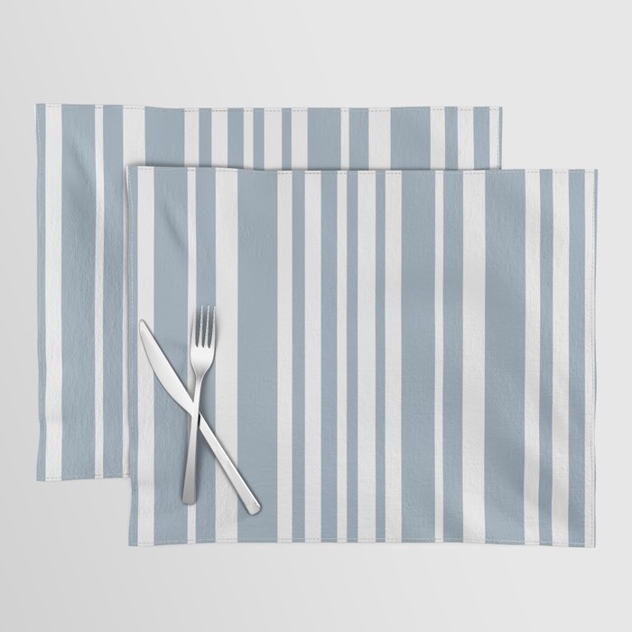 Classic Stripes XXXVI - Natural Blue  Placemat Gallery Image 1