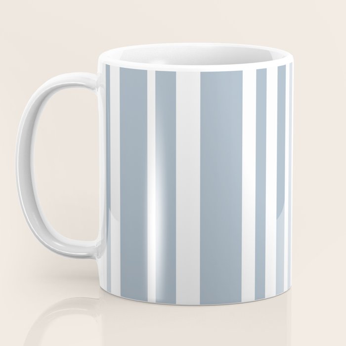 Classic Stripes XXXVI - Natural Blue  Coffee Mug Gallery Image 3