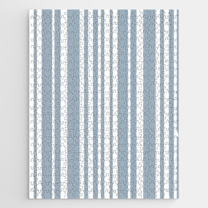 Classic Stripes XXXVI - Natural Blue  Jigsaw Puzzle Gallery Image 1