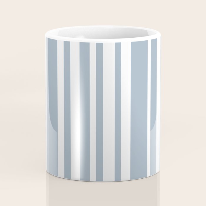 Classic Stripes XXXVI - Natural Blue  Coffee Mug Gallery Image 4