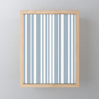 Classic Stripes XXXVI - Natural Blue  Mini Art Print Gallery Image 1