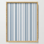 Classic Stripes XXXVI - Natural Blue  Serving Tray Gallery Image 1