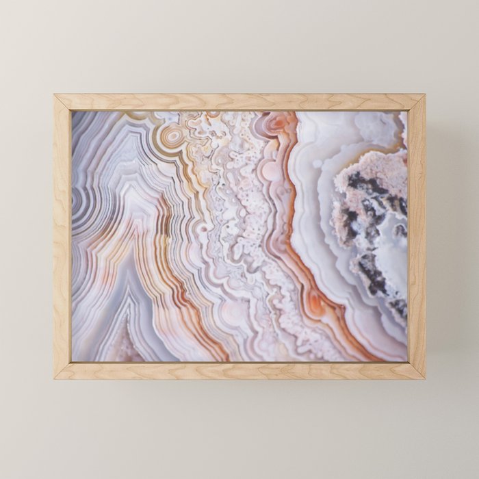 Crazy lace agate Mini Art Print Gallery Image 1