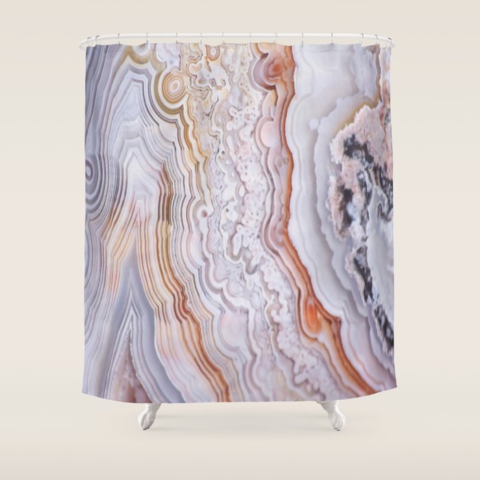 Crazy lace agate Shower Curtain Gallery Image 1