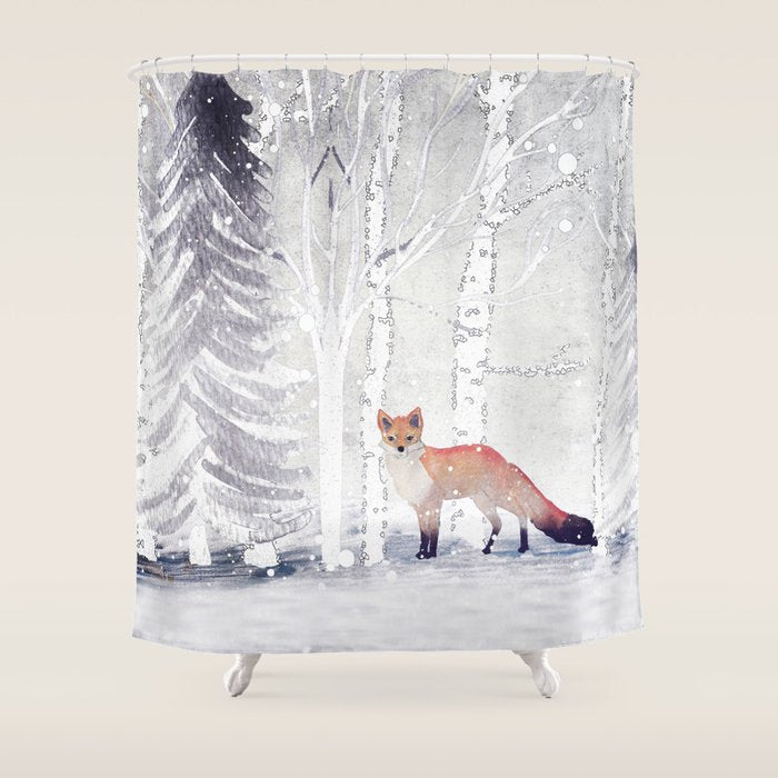 FOX FOX FOX Shower Curtain Gallery Image 1