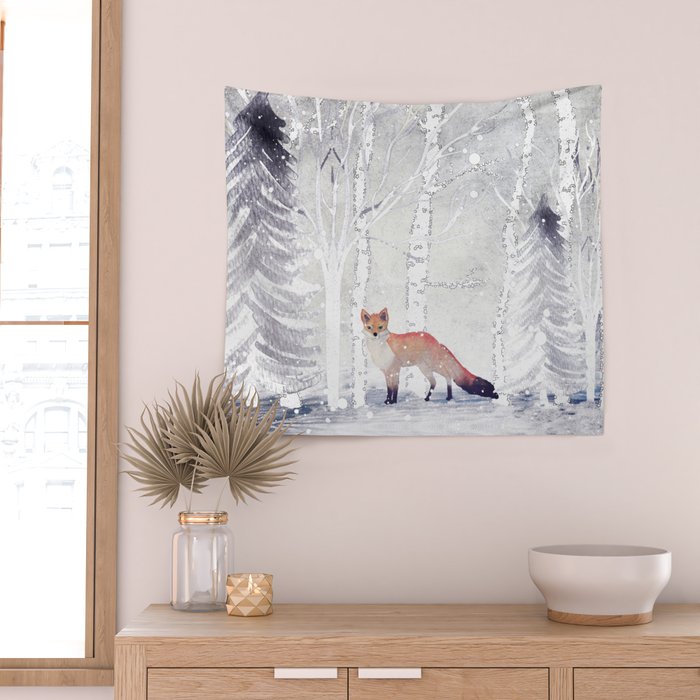 FOX FOX FOX Wall Tapestry Gallery Image 2