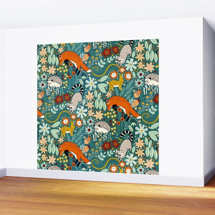 Woodland Pattern Wall Mural Gallery Image 2