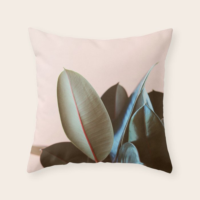 Ficus Elastica #1 Throw Pillow Gallery Image 6
