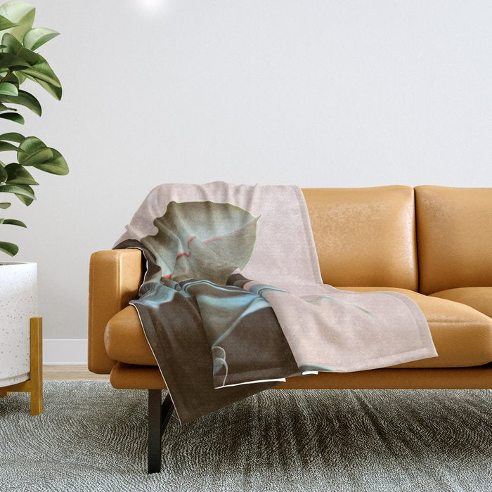 Ficus Elastica #1 Throw Blanket Gallery Image 1