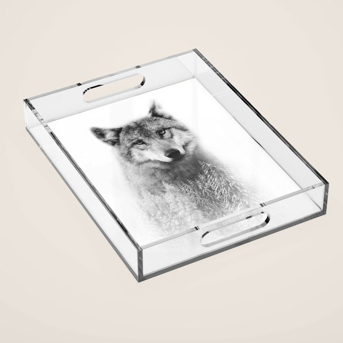 The Wolf and the Forest Acrylic Tray Gallery Image 1