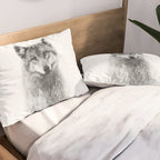 The Wolf and the Forest Pillow Sham Gallery Image 2