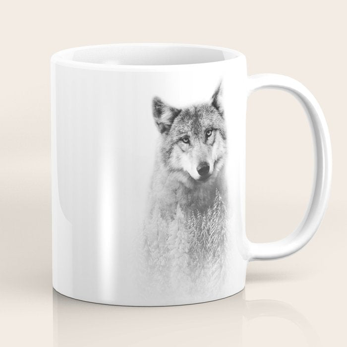 The Wolf and the Forest Coffee Mug Gallery Image 1