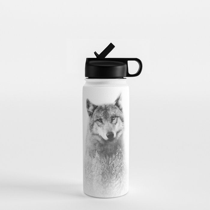 The Wolf and the Forest Water Bottle Gallery Image 1