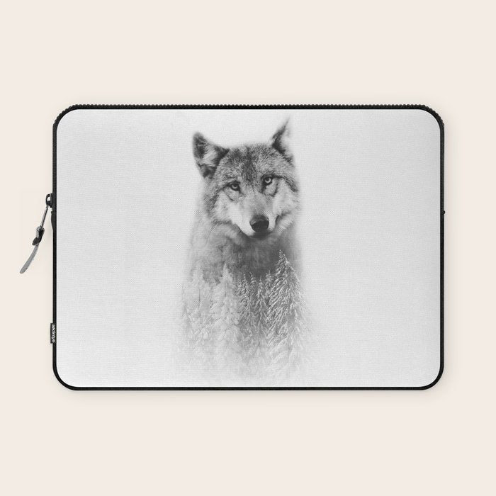 The Wolf and the Forest Laptop Sleeve Gallery Image 1