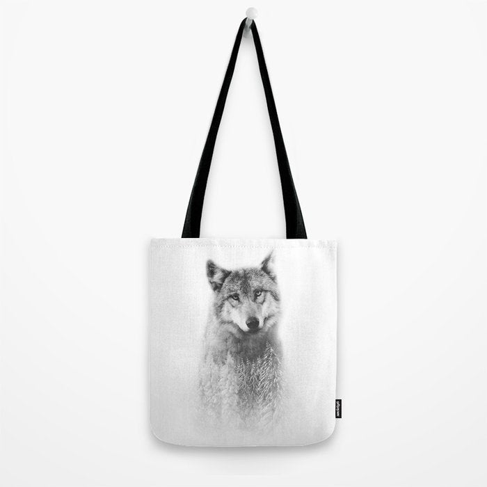 The Wolf and the Forest Tote Bag Gallery Image 2