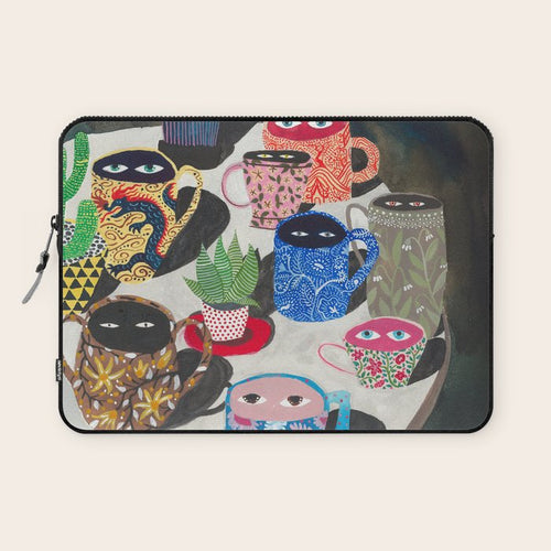 Suspicious Mugs Laptop Sleeve