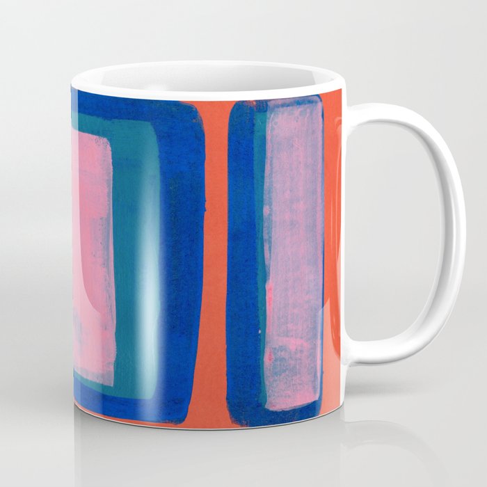Double Blue Pink Colourfield  Coffee Mug Gallery Image 1