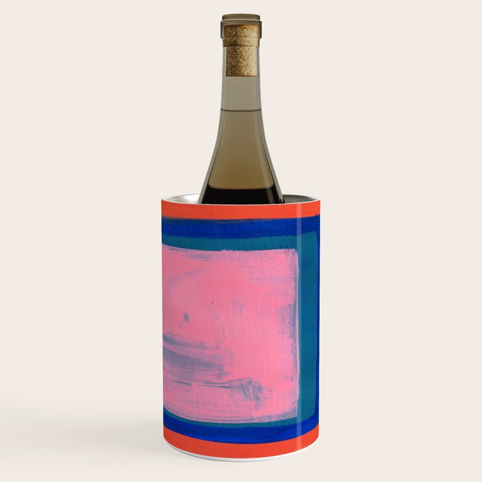 Double Blue Pink Colourfield  Wine Chiller Gallery Image 1