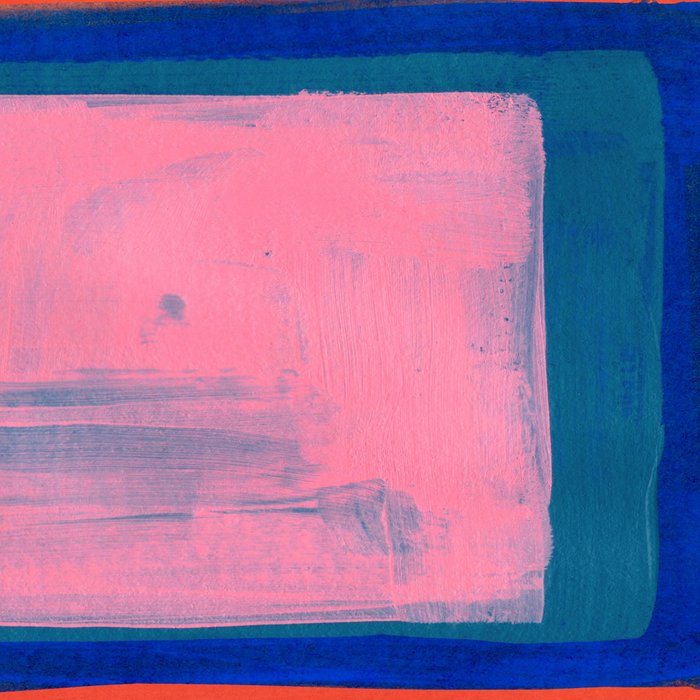 Double Blue Pink Colourfield  Coffee Mug Gallery Image 2