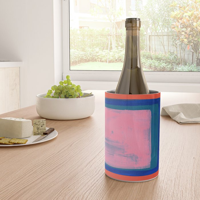 Double Blue Pink Colourfield  Wine Chiller Gallery Image 4