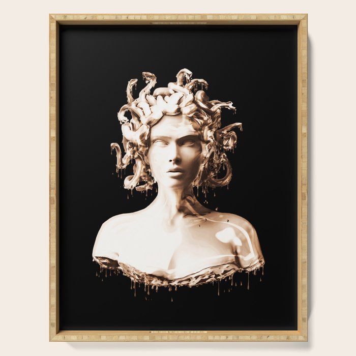 Bronze Medusa Serving Tray Gallery Image 1