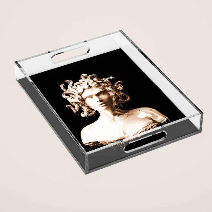 Bronze Medusa Acrylic Tray Gallery Image 1