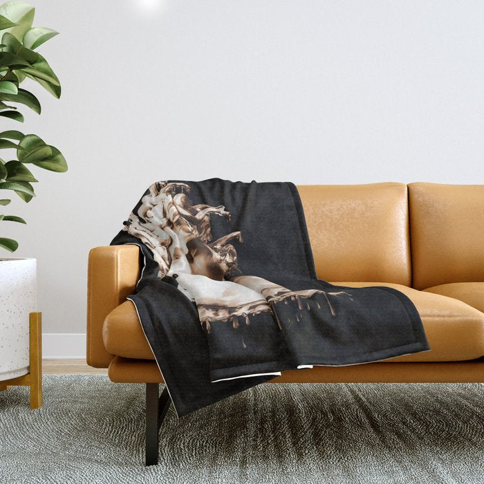 Bronze Medusa Throw Blanket Gallery Image 1
