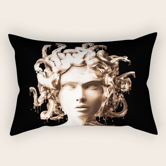 Bronze Medusa Rectangular Pillow Gallery Image 1