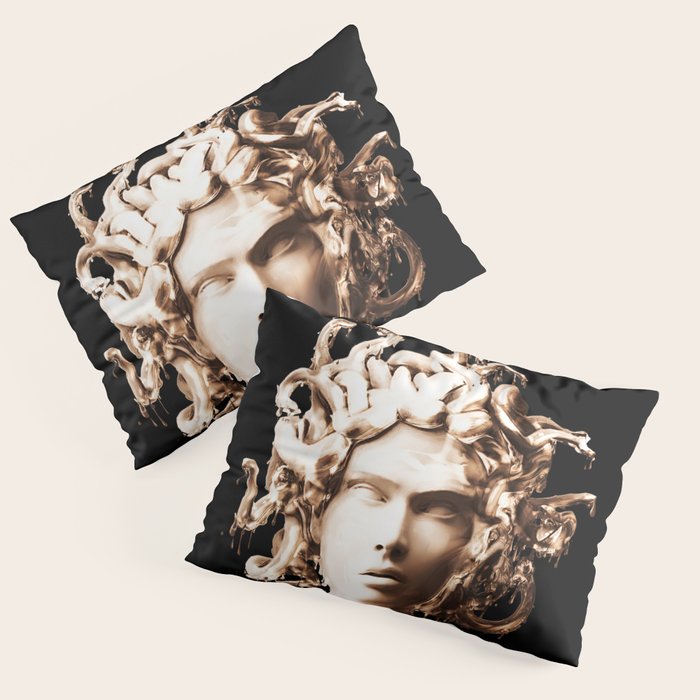 Bronze Medusa Pillow Sham Gallery Image 3