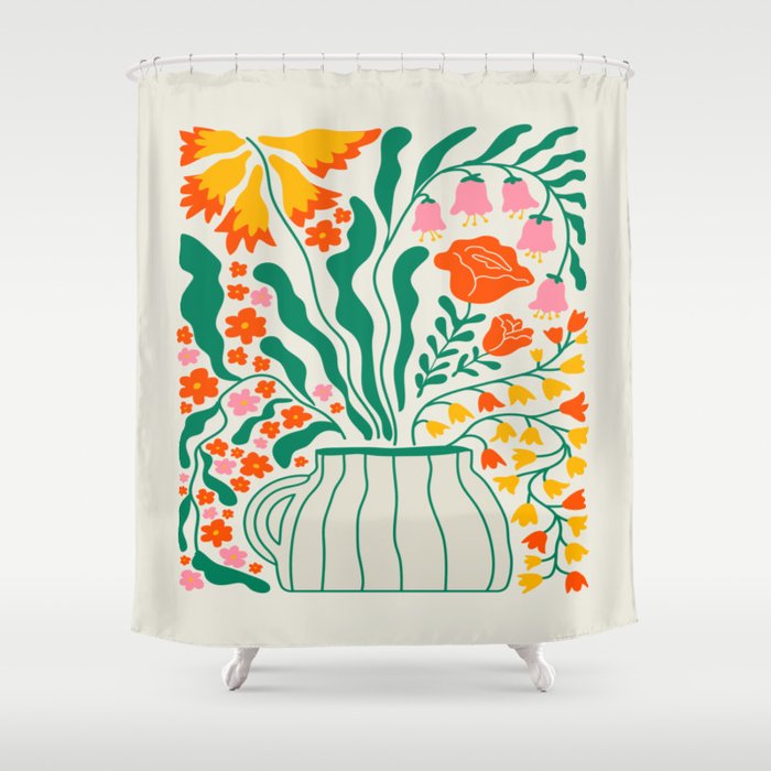 Flower Market 05: Los Angeles Shower Curtain Gallery Image 1