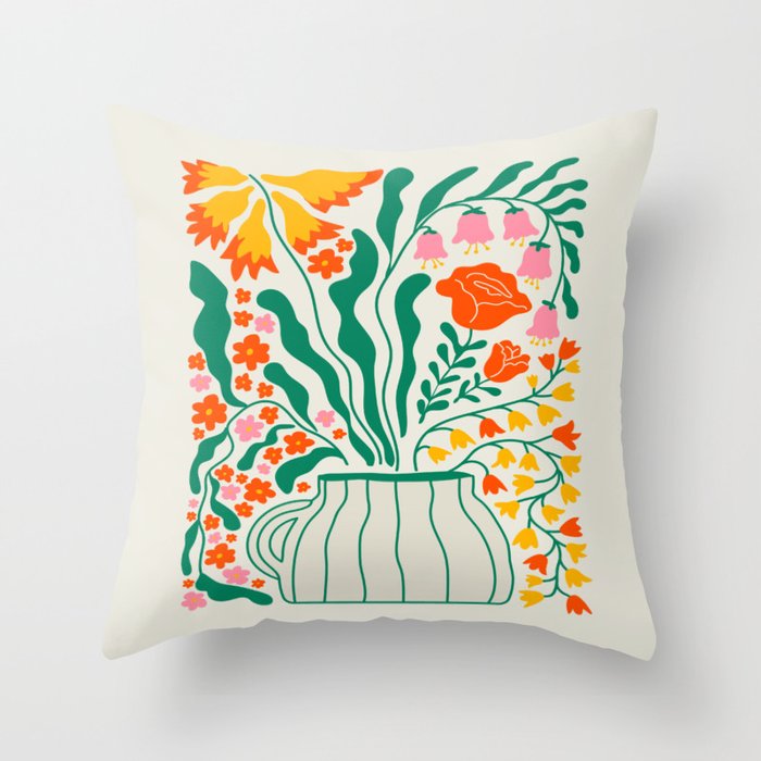 Flower Market 05: Los Angeles Throw Pillow Gallery Image 6