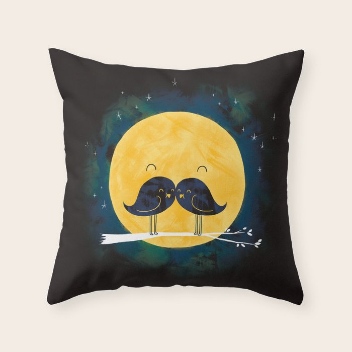 Moonstache Throw Pillow Gallery Image 6
