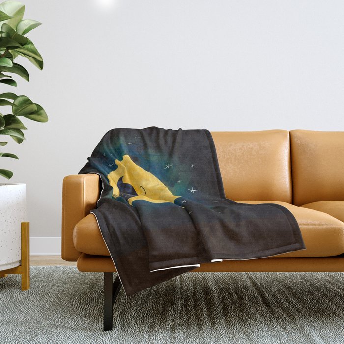 Moonstache Throw Blanket Gallery Image 1